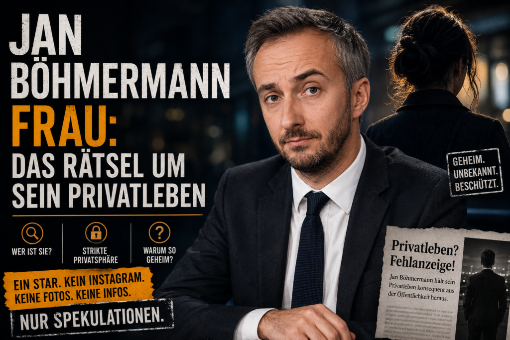 Jan Böhmermann Frau: Das Rätsel um sein Privatleben jan böhmermann frau